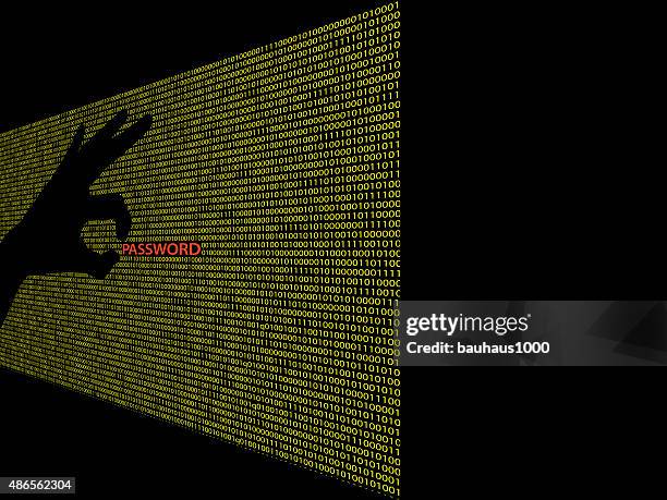 cyber theft - cyber war stock illustrations