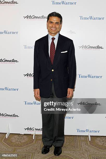 Journalist/news anchor Fareed Zakaria attends the ArtsConnection 35th Anniversary Spring Benefit at 583 Park Avenue on April 24, 2014 in New York...