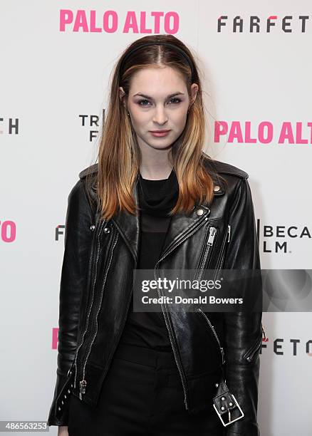 Laura Love attends The 2014 Tribeca Film Festival After Party Of Gia Coppola's Palo Alto, Hosted By Farfetch At Up&Down on April 24, 2014 in New York...