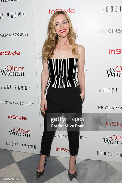 Actress Leslie Mann attends The Cinema Society & Bobbi Brown with InStyle screening of "The Other Woman" at The Paley Center for Media on April 24,...