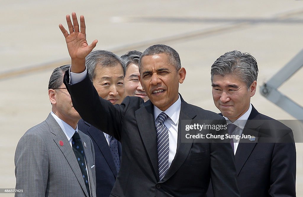 U.S. President Barack Obama Visits South Korea - Day 1