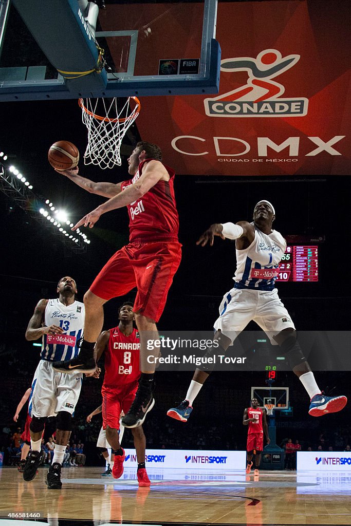 Puerto Rico v Canada - 2015 FIBA Americas Championship for Men