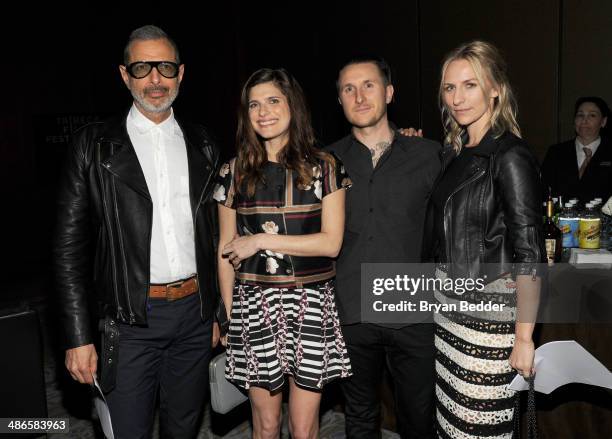 Jeff Goldblum, Lake Bell, Scott Campbell and Mickey Sumner attend Conrad Hotels & Resorts hosts the Tribeca Film Festival Awards Ceremony at Conrad...