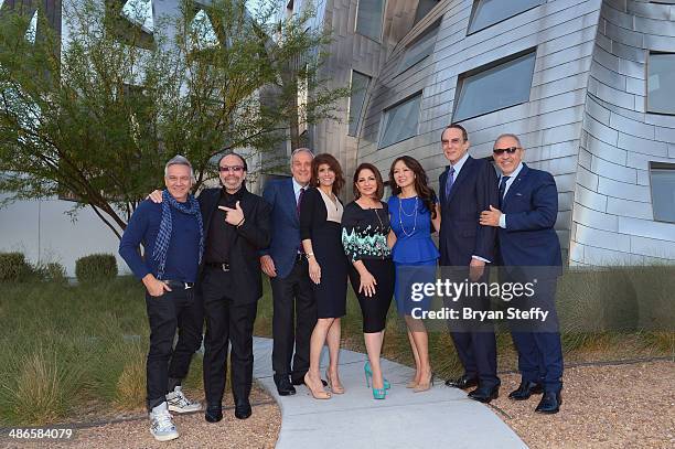 Producer Frank Amedeo, entertainment manager Bernie Yuman, Keep Memory Alive foundation Founder Larry Ruvo, Keep Memory Alive Co-Founder Camille...