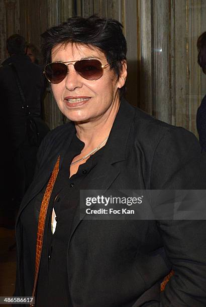 Paquita Paquin attends the 'Vers L'Infini Et Au Dela' Mathieu Cesare Book Launch Cocktail at Lo/A Edition Rue Volney on April 24, 2014 in Paris,...