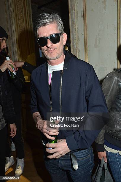 Kavinsky attends the 'Vers L'Infini Et Au Dela' Mathieu Cesare Book Launch Cocktail at Lo/A Edition Rue Volney on April 24, 2014 in Paris, France.