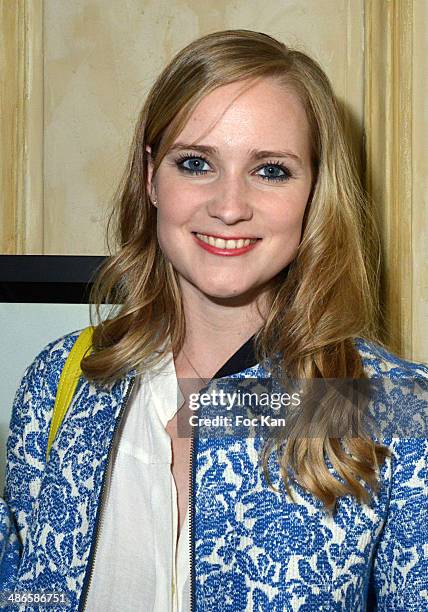 Opera dancer Juliette Gernez attends the 'Vers L'Infini Et Au Dela' Mathieu Cesare Book Launch Cocktail at Lo/A Edition Rue Volney on April 24, 2014...