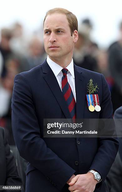 Prince William, Duke of Cambridge attends an ANZAC Day commemorative service at the Australian War Memorial on April 25, 2014 in Canberra, Australia....