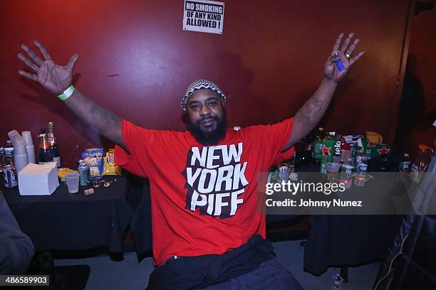 Sean Price attends So Fresh & So Hip-Hop Present Sean Price S.O.B.'s on April 24, 2014 in New York City.