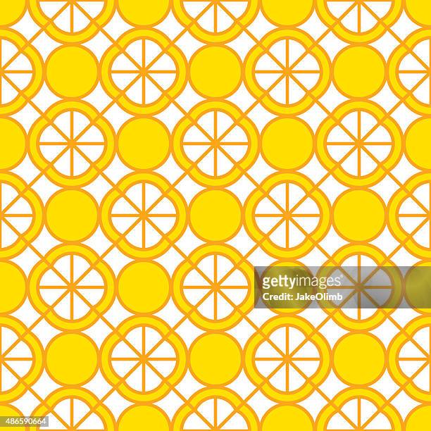 stockillustraties, clipart, cartoons en iconen met lemon pattern - citrusvrucht