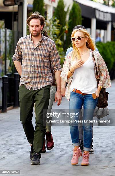 Berta Collado and Ramon Cisneros are seen on April 24, 2014 in Madrid, Spain.