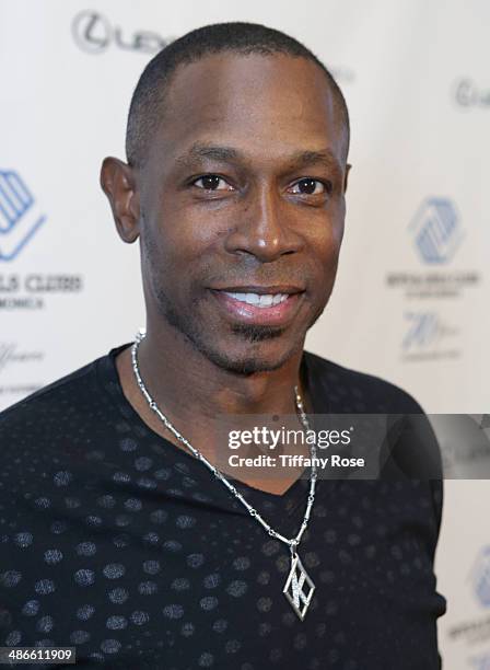 Kenny Lofton attends 2nd Annual Poker For Great Futures Celebrity Tournament & Red Carpet Party at Lexus Santa Monica on April 24, 2014 in Santa...