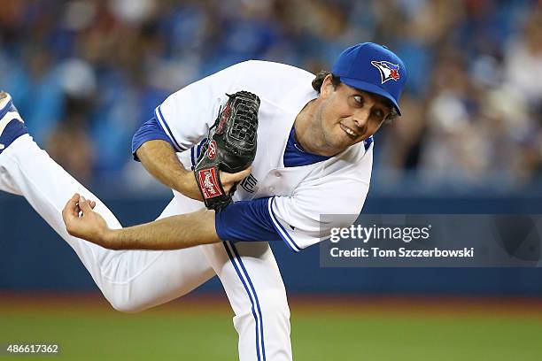 Jeff Francis of the Toronto Blue Jays delivers a pitch in the ninth inning during MLB game action against the Baltimore Orioles on September 4, 2015...