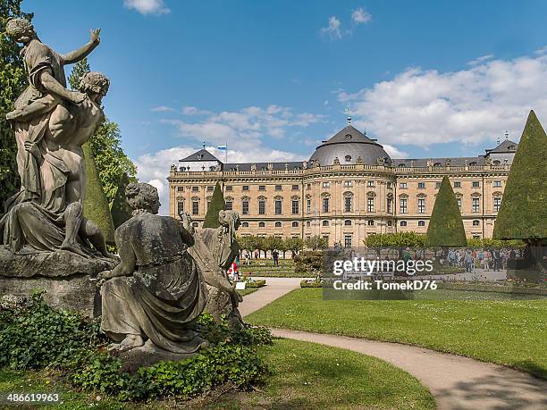 residenzpark - würzburg stock-fotos und bilder