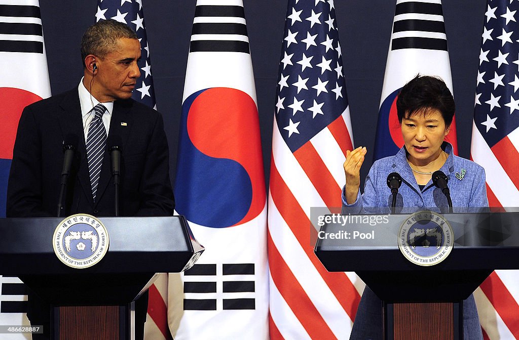 U.S. President Barack Obama Visits South Korea - Day 1