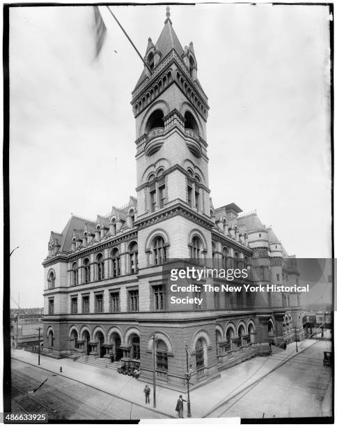Main building of the United States Post Office, Brooklyn Heights, Brooklyn, New York, New York, 1895.