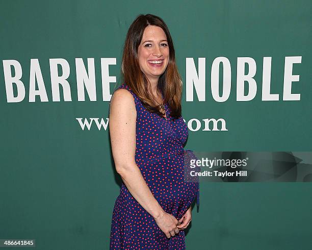 Author Gillian Flynn visits the Barnes & Noble Union Square on April 24, 2014 in New York City.