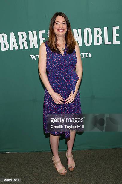 Author Gillian Flynn visits the Barnes & Noble Union Square on April 24, 2014 in New York City.