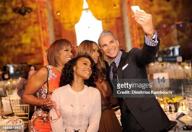 Gayle King, Anika Noni Rose, Iman and Jay Manuel attend Variety Power Of Women: New York presented by FYI at Cipriani 42nd Street on April 25, 2014...