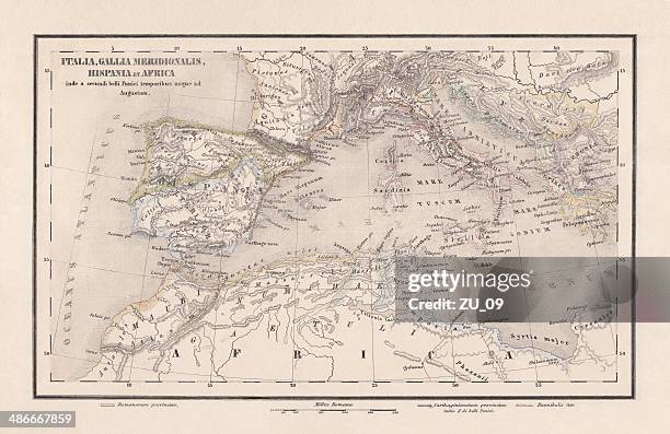 bildbanksillustrationer, clip art samt tecknat material och ikoner med roman republic and carthage during the second punic war (218-201-bc) - europa mythological character