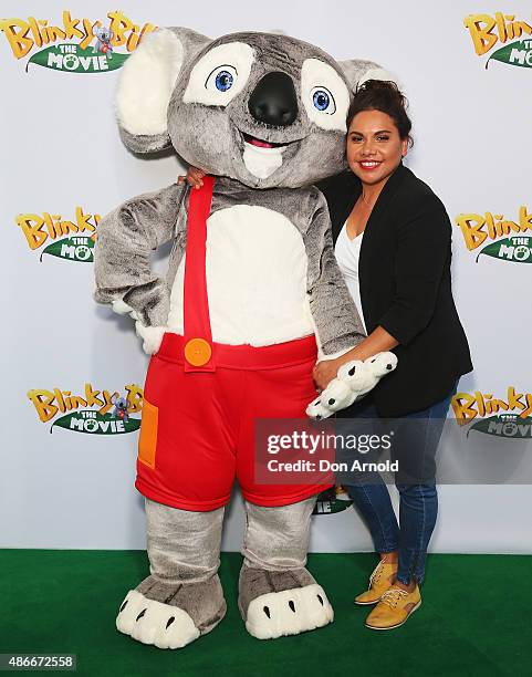 Deborah Mailman arrives ahead of the 'Blinky Bill the Movie' premiere on September 5, 2015 in Sydney, Australia.