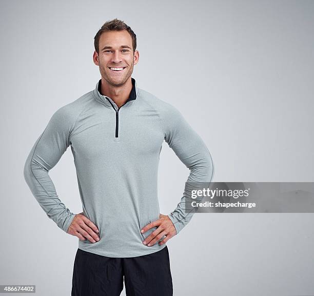 health and happiness - sportswear man stock pictures, royalty-free photos & images