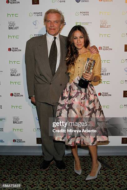New York City Ballet Master in Chief Peter Martins and Actress Sarah Jessica Parker attend Variety Power Of Women: New York presented by FYI at...