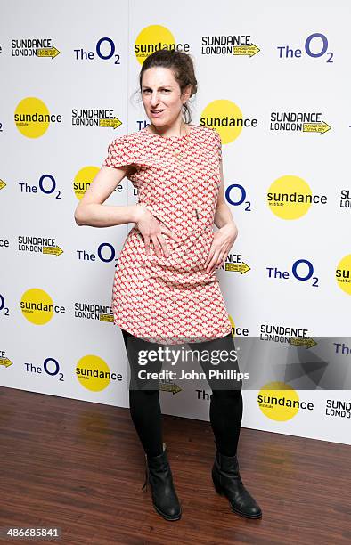 Gillian Robespierre attends the premiere of "The Obvious Child" at Sundance London at Cineworld 02 Arena on April 25, 2014 in London, England.