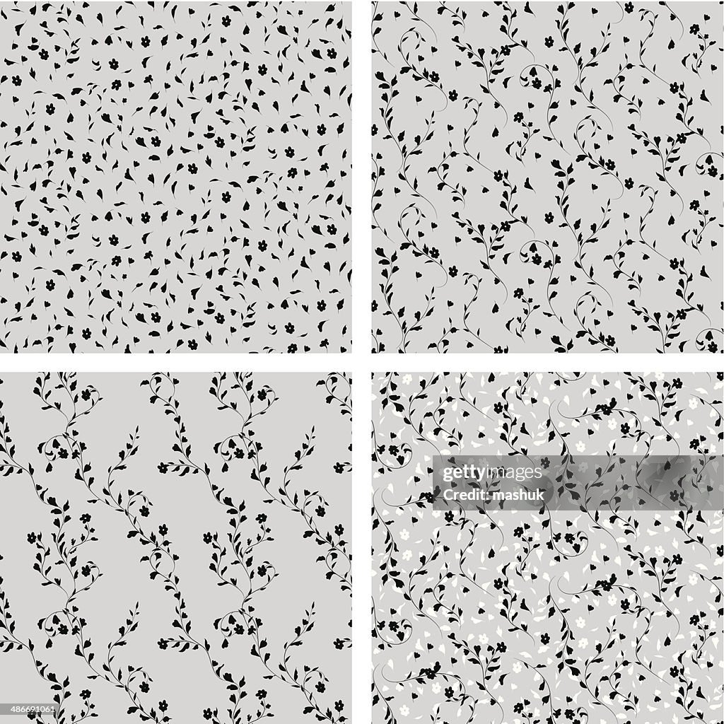 Sem costura Padrão Floral