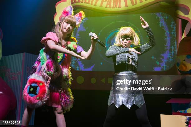 Kyary Pamyu Pamyu performs at Le Bataclan on April 25, 2014 in Paris, France.