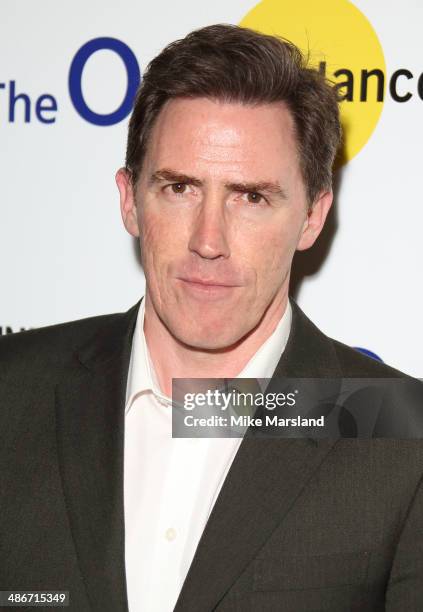 Rob Brydon attends the premiere of "The Trip To Italy" at Sundance London at Cineworld 02 Arena on April 25, 2014 in London, England.