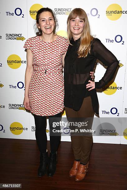 Director Gillian Robespierre and Karen Maine attend the 'Obvious Child' screening during the Sundance London Film and Music Festival 2014 at 02 Arena...