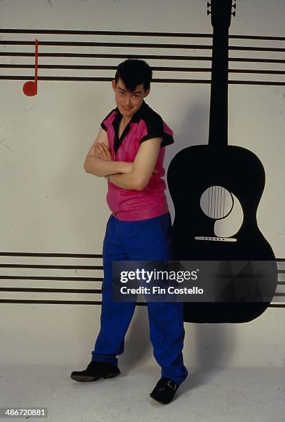Musician Boz Boorer, of rockabilly band The Polecats, in a posed portrait, circa 1977-1983.