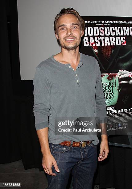 Actor Joey Kern attends the theatrical opening of "Bloodsucking Bastards" at the Laemmle NoHo 7 on September 4, 2015 in North Hollywood, California.