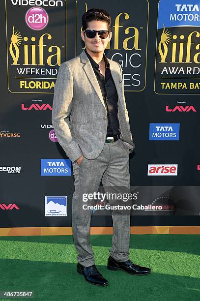 Vishal Malhotra arrives to the IIFA Magic of the Movies at MIDFLORIDA Credit Union Amphitheatre on April 25, 2014 in Tampa, Florida.