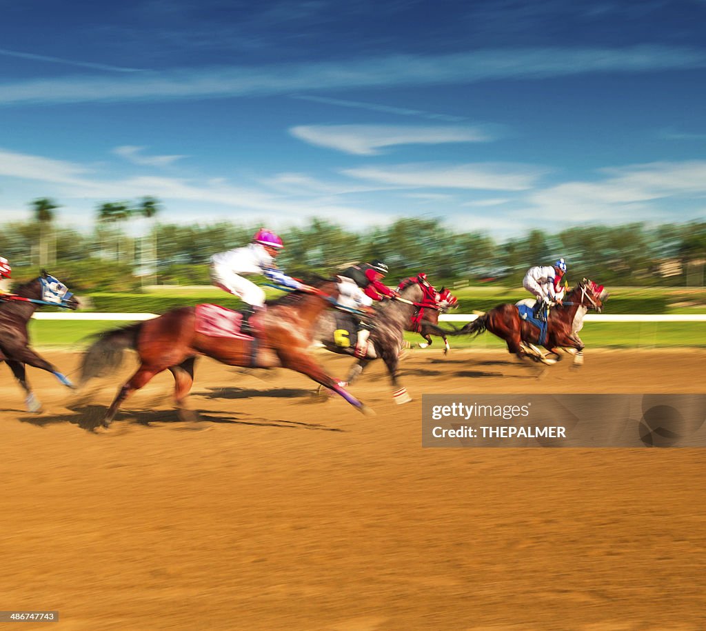 Horse Racing Motion Blur