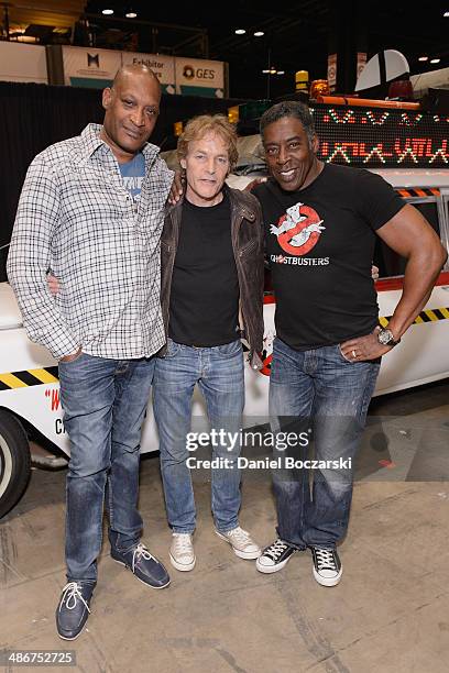 Tony Todd, Michael Massee and Ernie Hudson attend the 2014 Chicago Comic and Entertainment Expo at McCormick Place on April 25, 2014 in Chicago,...