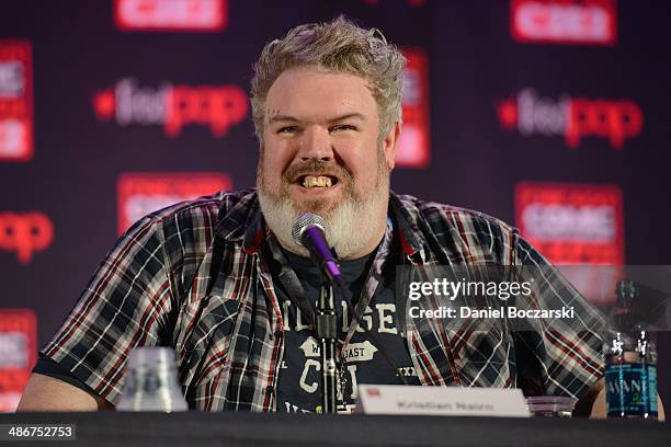 Kristian Nairn attends the 2014 Chicago Comic and Entertainment Expo at McCormick Place on April 25, 2014 in Chicago, Illinois.