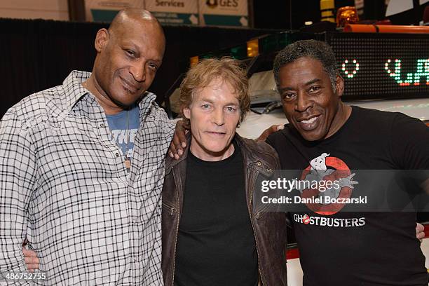 Tony Todd, Michael Massee and Ernie Hudson attend the 2014 Chicago Comic and Entertainment Expo at McCormick Place on April 25, 2014 in Chicago,...