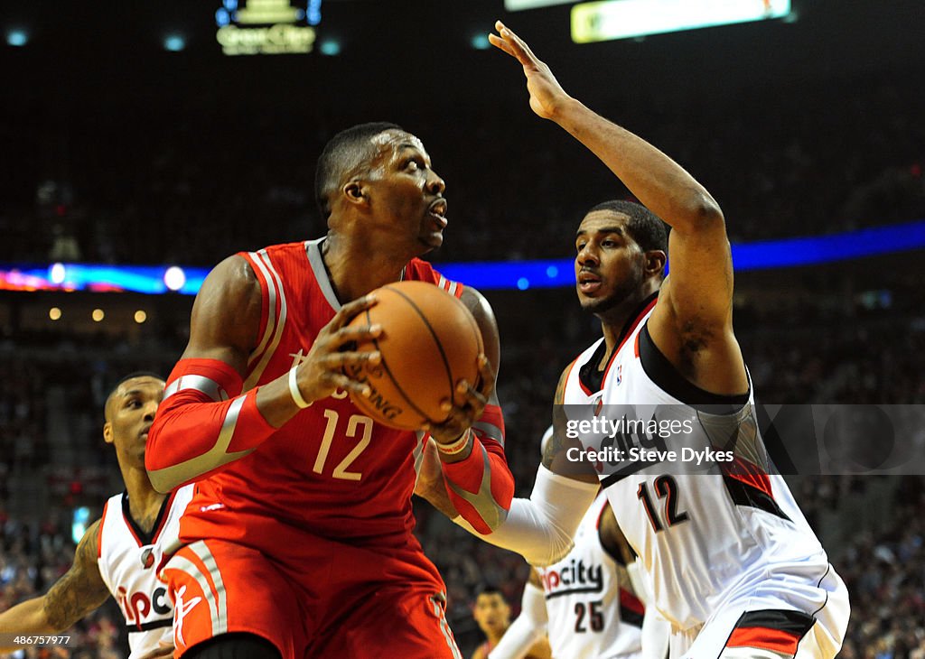 Houston Rockets v Portland Trailblazers - Game Three