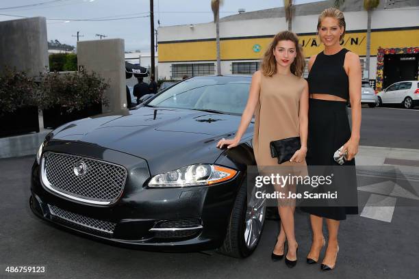 Ava Deluca-Verley and Jenna Elfman attend the Los Angeles Modernism Show & Sale Opening Night Party to benefit P.S. Arts Presented by Jaguar Land...