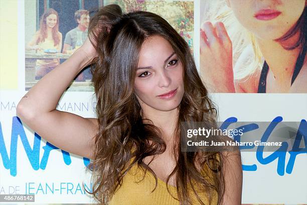 Lola Le Lann attends 'Un moment d'egarement' photocall at Instituto Frances on September 5, 2015 in Madrid, Spain.