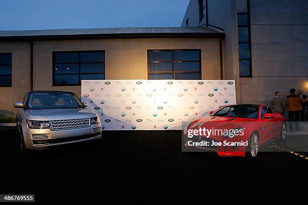 General view of atmosphere at the Los Angeles Modernism Show & Sale Opening Night Party to benefit P.S. Arts Presented by Jaguar Land Rover, a proud...