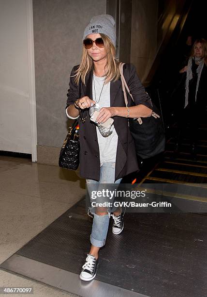 Sarah Hyland seen at LAX on April 25, 2014 in Los Angeles, California.