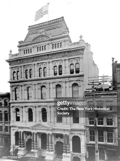 Old New York Stock Exchange, New York, New York, 1895.