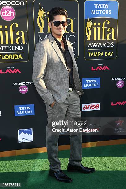 Vishal Malhotra arrives to the IIFA Magic of the Movies at MIDFLORIDA Credit Union Amphitheatre on April 25, 2014 in Tampa, Florida.