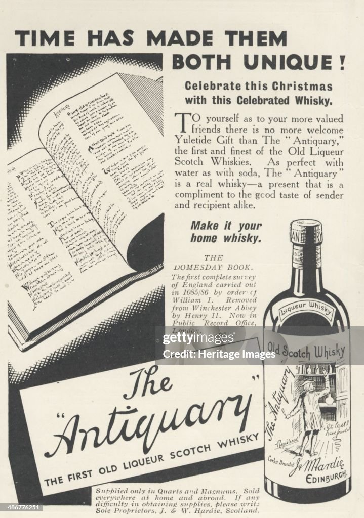 Antiquary Liqueur Scotch Whisky, 1935.
