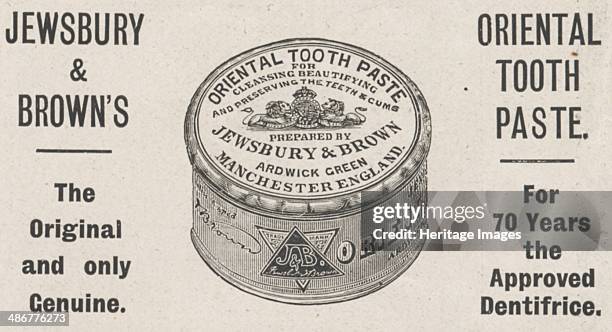 Jewsbury & Browns Oriental tooth paste, 1898.