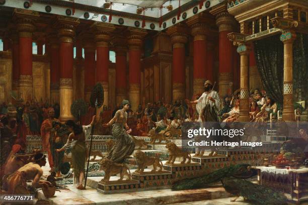 The visit of the Queen of Sheba to King Solomon, 1890. Artist: Poynter, Edward John