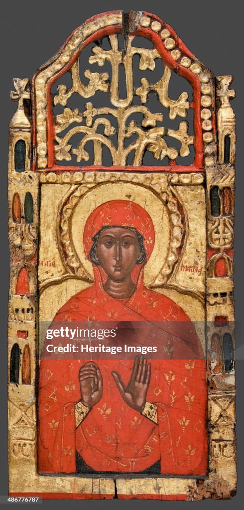 Saint Margaret, 17th century. Found in the collection of the National Art Gallery of Bulgaria, Sofia.